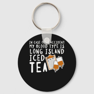 Llavero Mi Tipo De Sangre Es El Té Helado De Long Island
