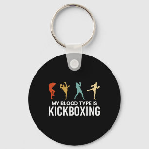 Llavero Mi tipo de sangre es kickboxing kickboxer