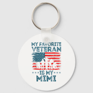 Llavero Mi Veterano Favorito Es Mi Bandera Americana Mimi 