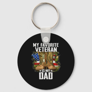 Llavero Mi Veterano Favorito Es Mi Papá Día de los Veteran