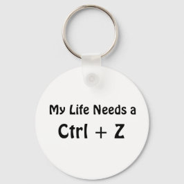 Llavero Mi vida necesita un Ctrl + Z