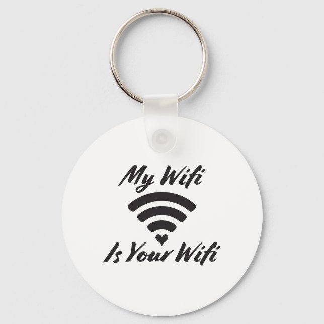 Llavero Mi wifi es tu wifi (Anverso)