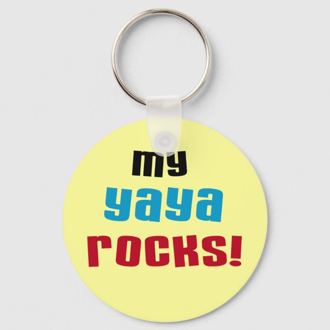 Llavero Mi yaya sacude a camisetas y regalos (Anverso)