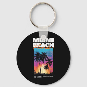 Llavero Miami Beach Florida Summer Palm Vacation Usa