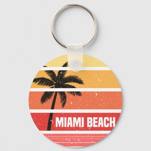 Llavero Miami beach T-Shirt (Anverso)