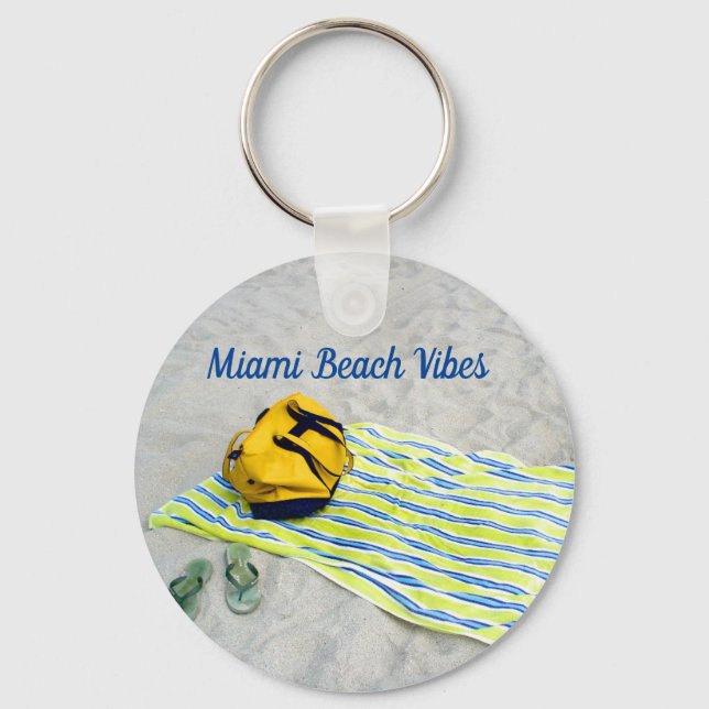 Llavero Miami Beach Vibes (Anverso)