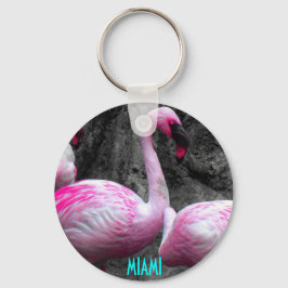 Llavero ~Miami Flamingo~ KEYCHAIN