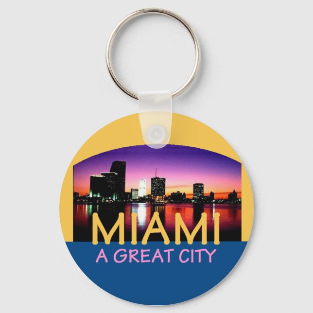 Llavero Miami Florida Un Gran Keychain (Anverso)