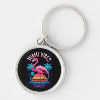 Llavero Miami Vibes Summer Flamingo Design-63454