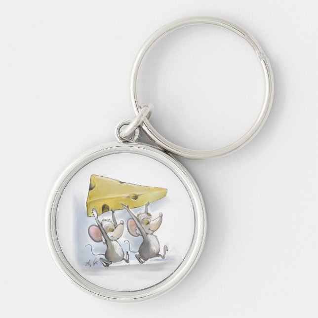 Llavero Mic & Mac Trayendo La Cadena De Claves De Queso (Frente)