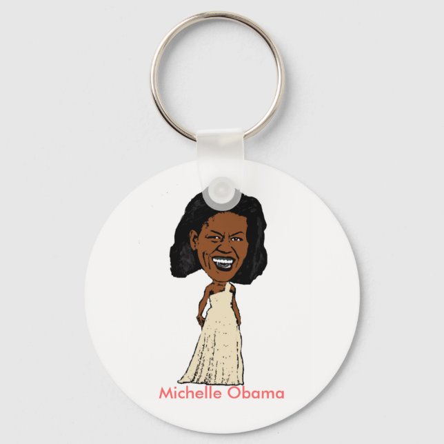 Llavero Michelle Obama keychain (Anverso)