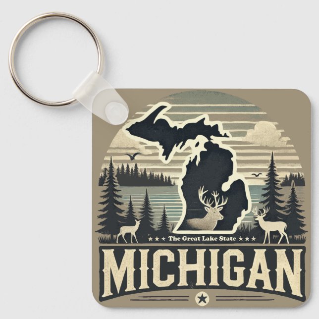 Llavero Michigan (Anverso)