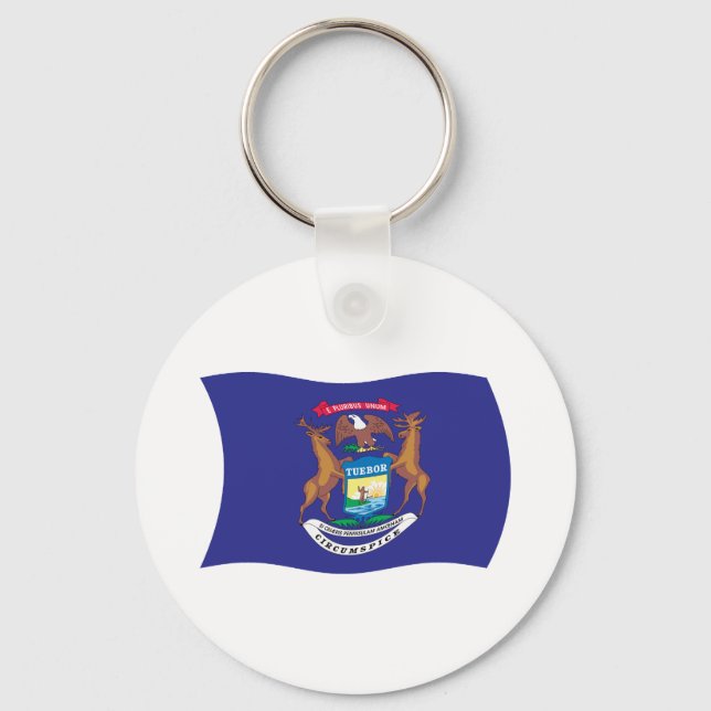Llavero Michigan Flag Keychain (Anverso)