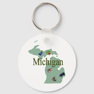 Llavero Michigan Keychain