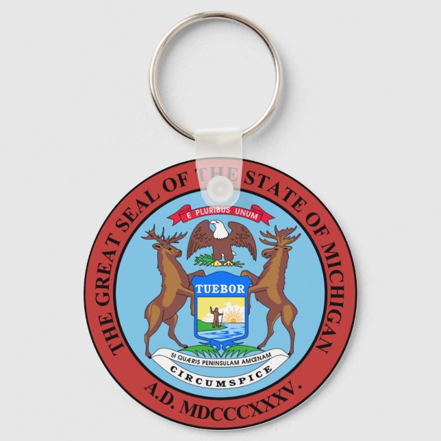 Llavero Michigan State Seal Keychain (Anverso)
