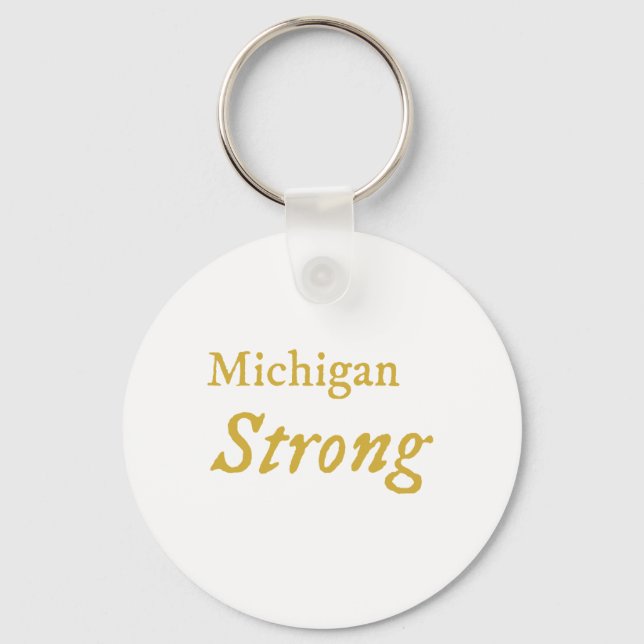 Llavero Michigan Strong (Anverso)