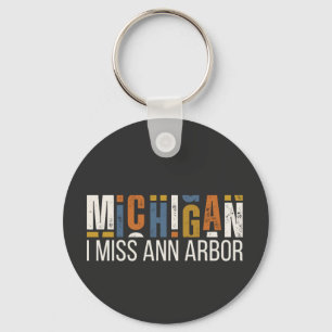 Llavero Michigan Te extraño Ann Arbor