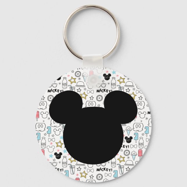 Llavero Mickey Mouse Fun Birthday key chain favor (Anverso)