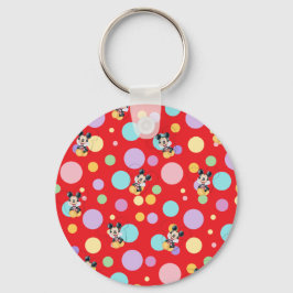 Llavero Mickey Mouse Polka Dot  red Baby Shower