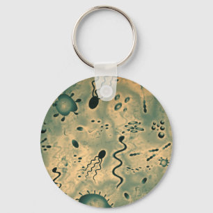 Llavero Microbios microscópicos