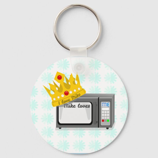 Llavero Microwave is King (Anverso)