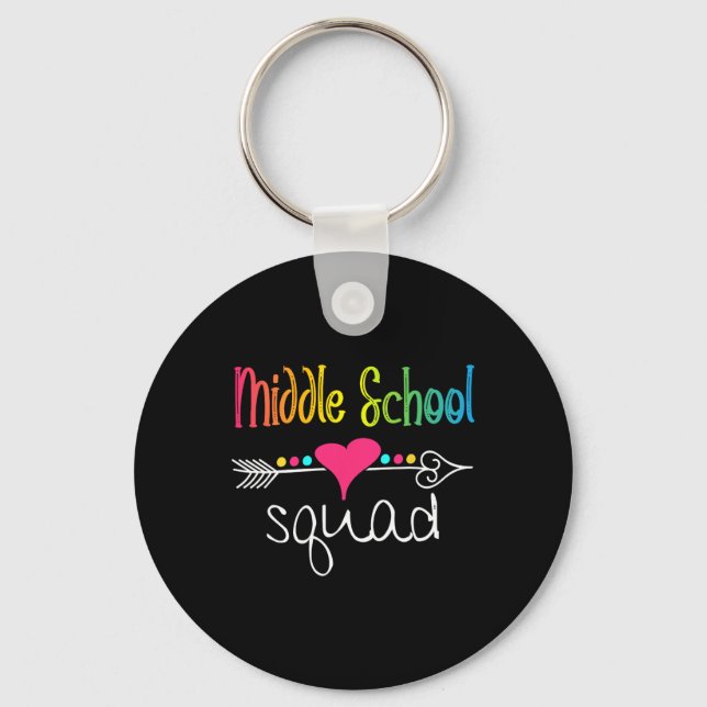 Llavero Middle School Squad Teacher Student Team Ck To Sch (Anverso)