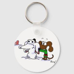 Llavero Midge Building Snowdog Keychain