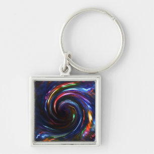 Llavero Midnight Blue lights Swirl-Design1