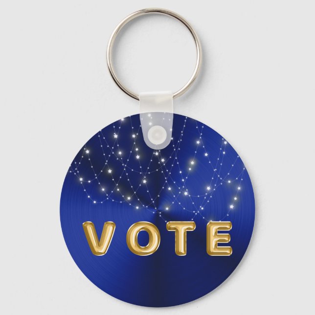 Llavero Midnight Blue Starlight Cascade Vote (Anverso)