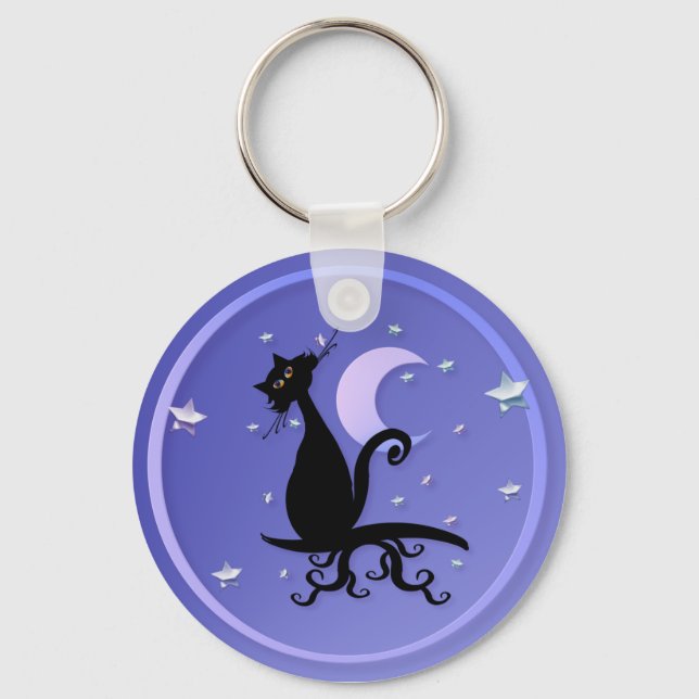 Llavero Midnight Kitty Keychain (Anverso)