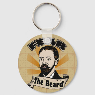 Llavero Miedo a la barba, gracioso bigote