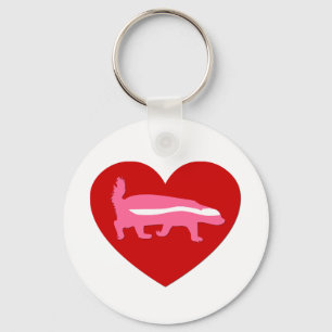 Llavero miel badger valentine