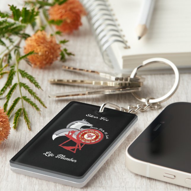 Llavero Miembro de HOJ Silver Fox Life (Frente Derecha)