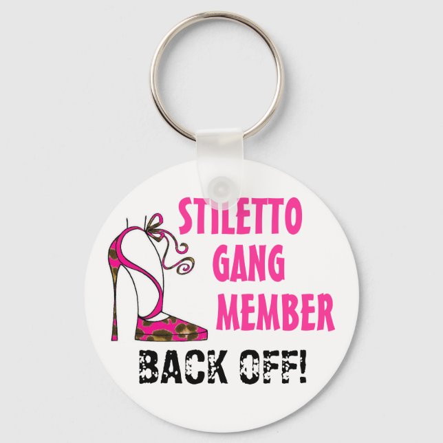 Llavero "Miembro de Stiletto Gang - ¡¡¡DE REGRESO!!!" (Anverso)
