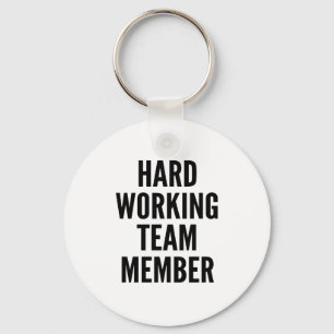 Llavero Miembro del equipo de trabajo duro