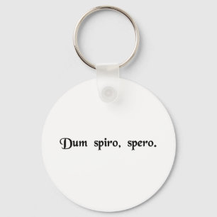 Llavero Mientras que respiro, espero