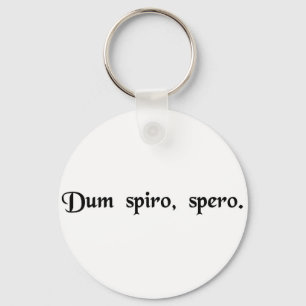 Llavero Mientras respiro, espero.