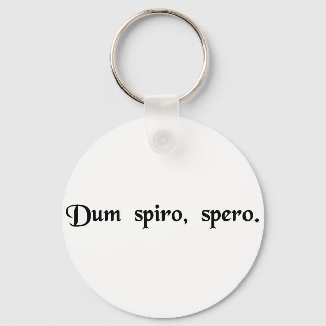 Llavero Mientras respiro, espero. (Anverso)