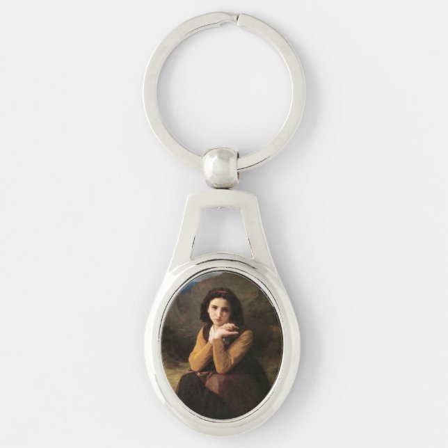 Llavero Mignon Innocence of Adolescent Chica, Bouguereau (Anverso)
