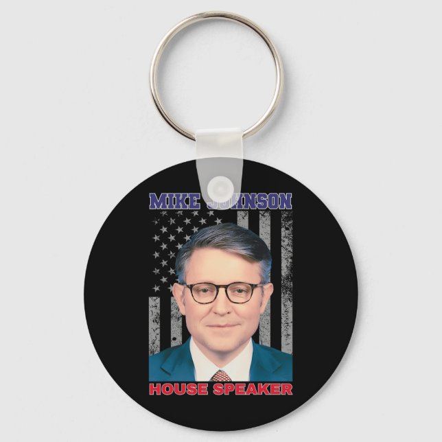 Llavero Mike Johnson New House Speaker American Usa Flag P (Anverso)