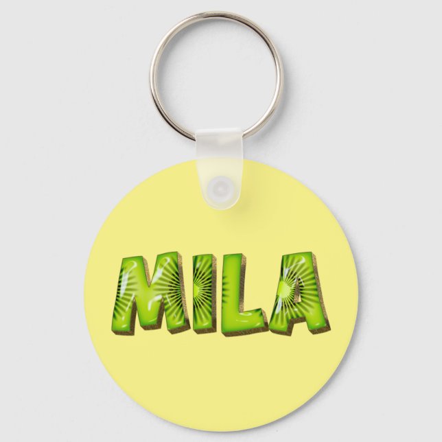 Llavero Mila Name Kiwi Design Schlüsselanhänger (Anverso)