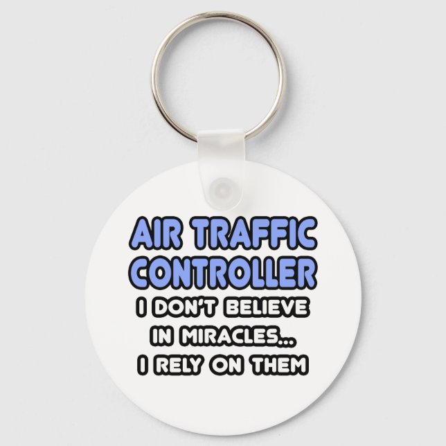 Llavero Milagros y controladores de tráfico aéreo (Anverso)