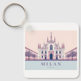 Llavero Milan Italia Duomo di Milano Pastel Travel