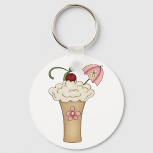 Llavero Milkshake Con Una Keychain Del Paraguas