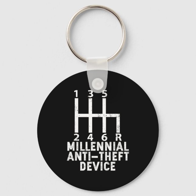 Llavero Millennial Anti Theft Device _ Funny Stick Shift  (Anverso)