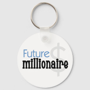 Llavero Millonario futuro azul