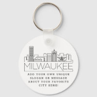 Milwaukee Stylized Skyline | Lema Personalizado