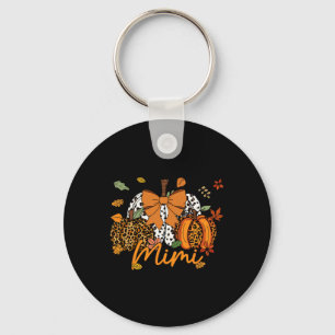 Llavero Mimi Thankding Leopard Pumpkin Coquette Bow Mom
