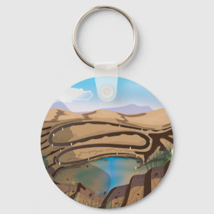 Llavero Mina Open Cast Inundada