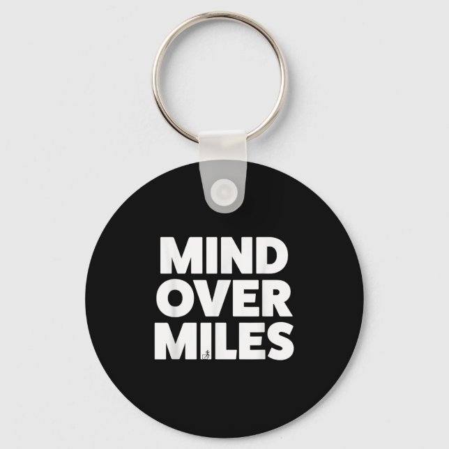 Llavero Mind Over Miles - Motivation, Funciona Divertidame (Anverso)